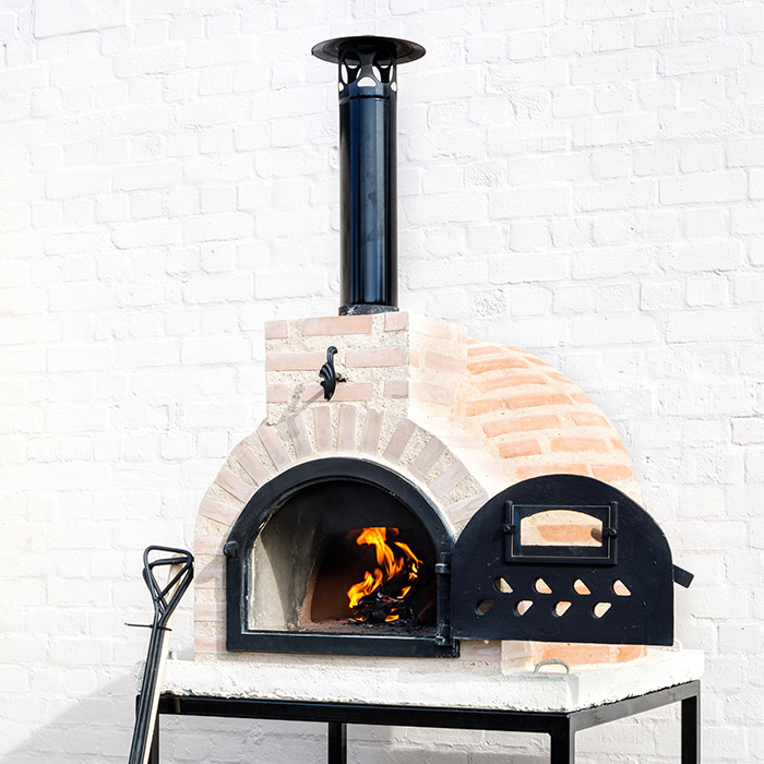 Fuego Brick 65 Clay Domed Small Outdoor Brick Pizza Oven