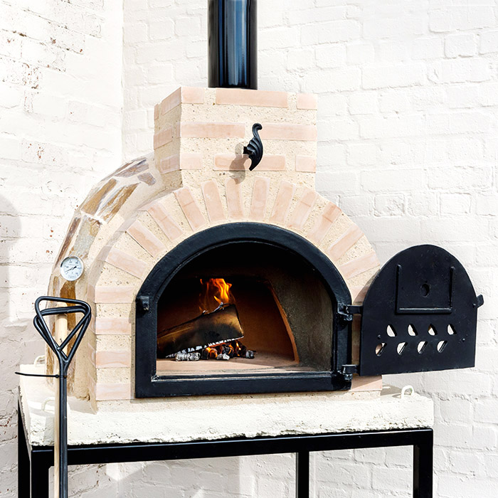 Fuego Stone 65 Rustic Outdoor, Outdoor Stone Fireplace With Pizza Oven