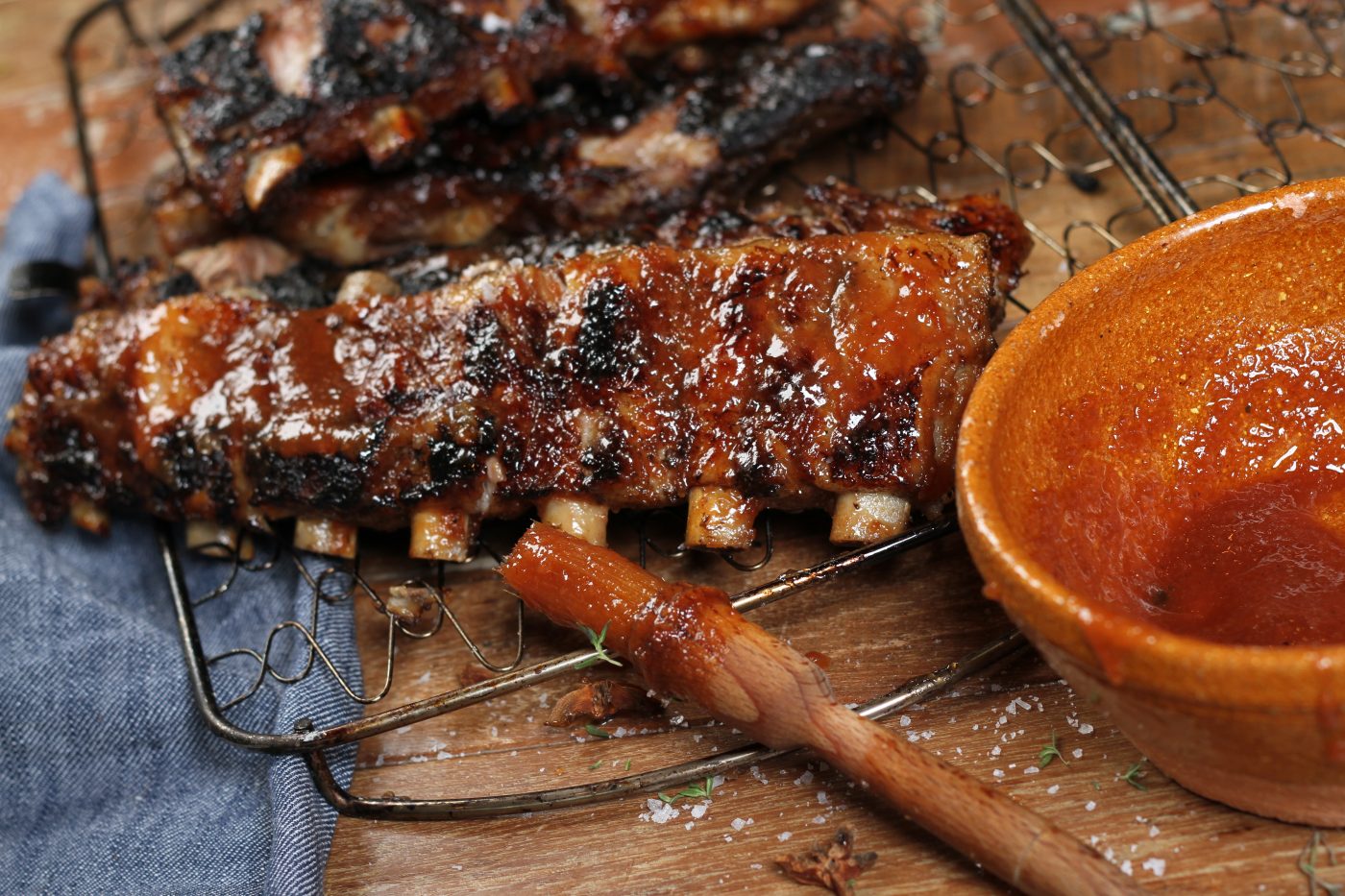 Barbecued Iberico Pork Ribs with Quince Glaze Fuego