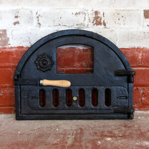 Cast Iron Pizza Oven Door With Glass Window