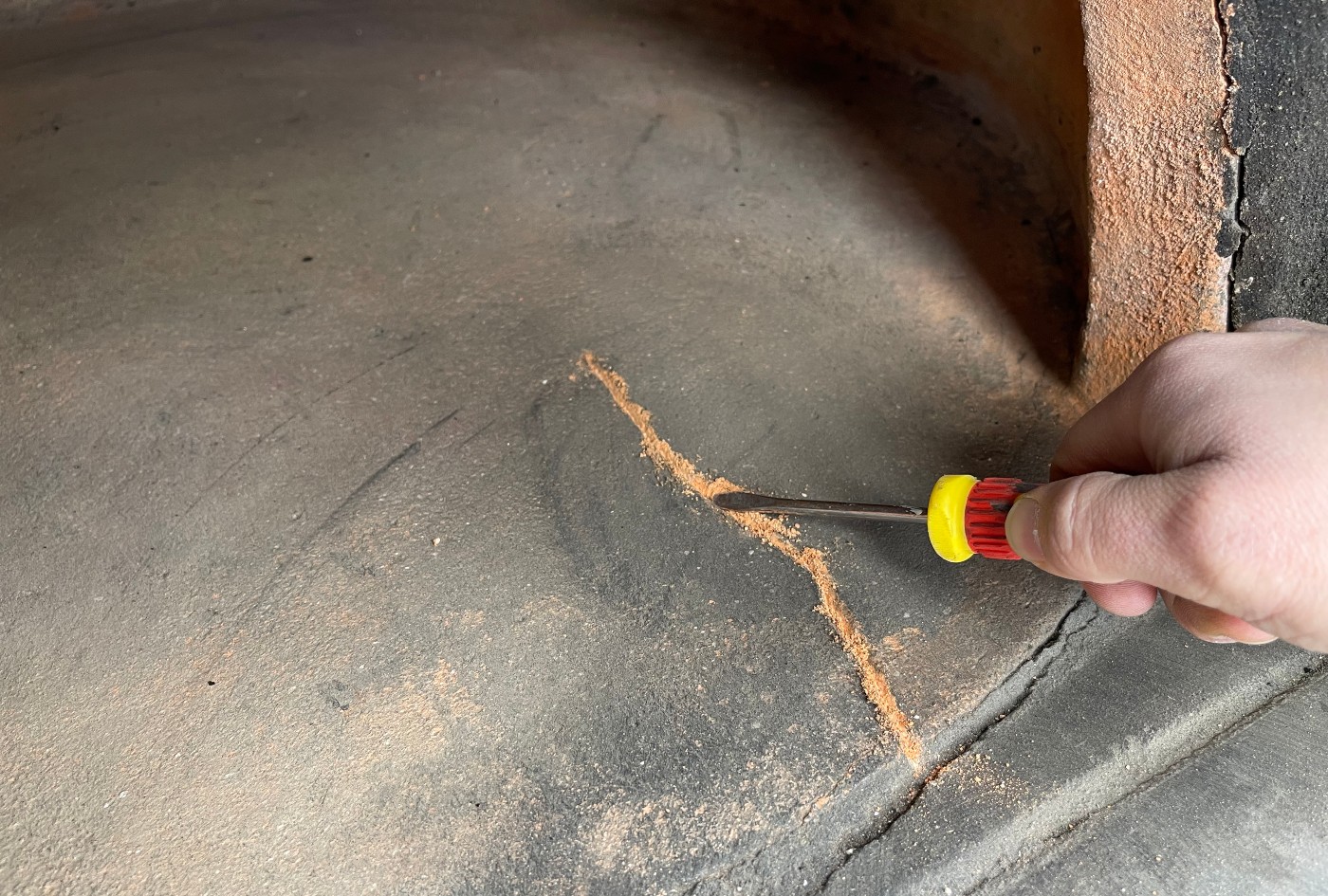 How To Repair Interior Cracks On Your Clay Pizza Oven