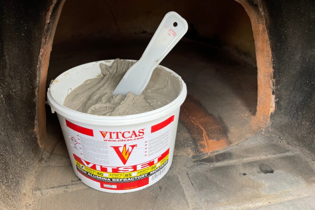 How to fix cracks in pizza oven Fuego Wood Fired Ovens