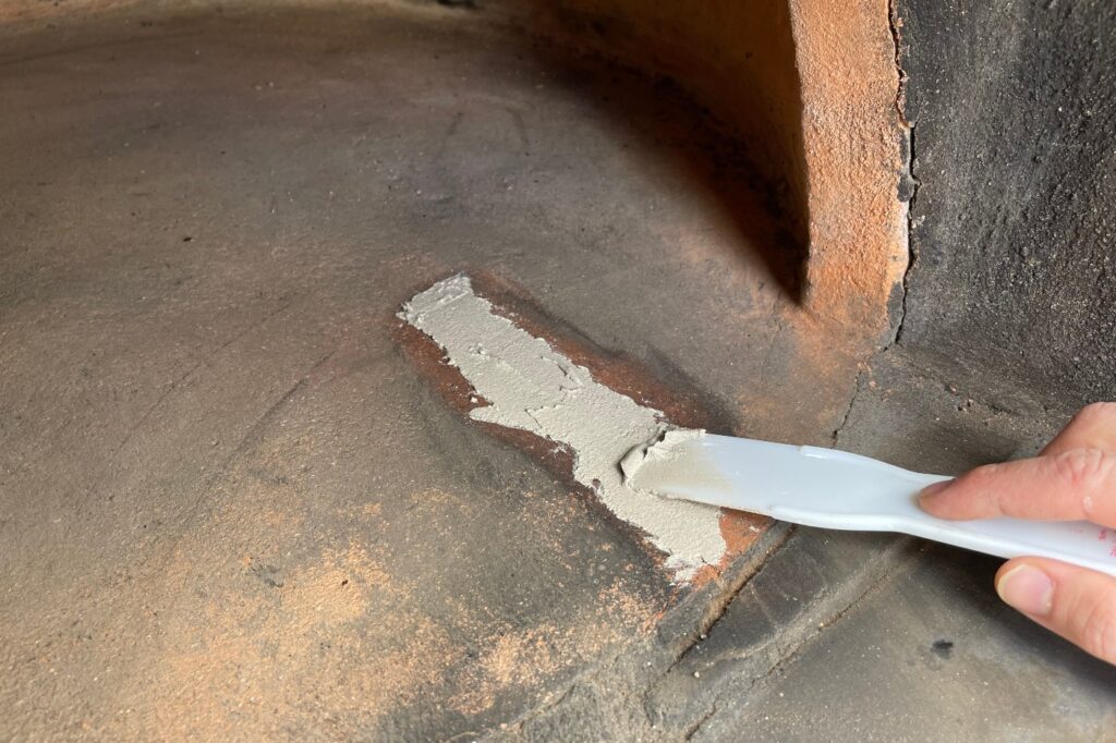 How to fix cracks in pizza oven Fuego Wood Fired Ovens