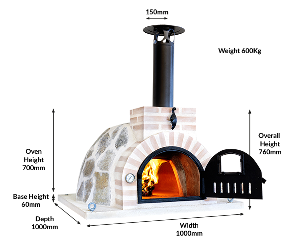 Fuego Stone 80 – Outdoor Clay Pizza Oven