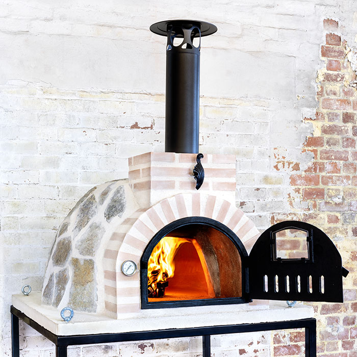 Kettle Pizza Deluxe USA Pizza Oven Kit  Pizza oven, Outdoor pizza oven  kits, Backyard pizza oven