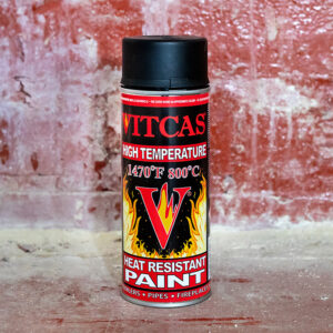 Vitcas Black Heat Resistant Paint 400ml